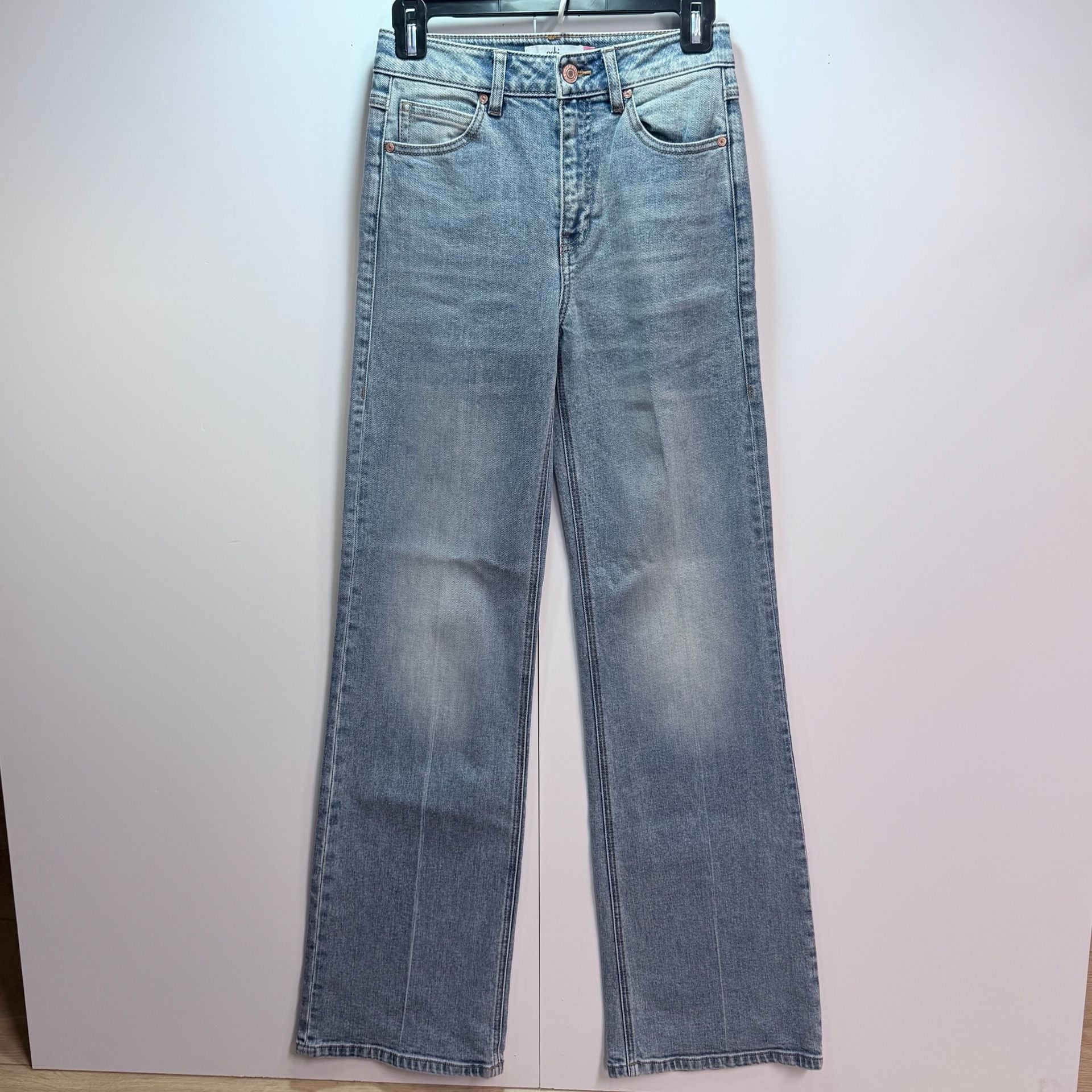 Cabi Jamie Jeans Size 00 Blue Light Wash Straight Leg 2