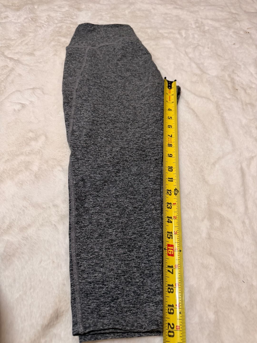 Beyond Yoga Leggings Size 1X Gray Space Dye High Waisted Pocket Crop 11