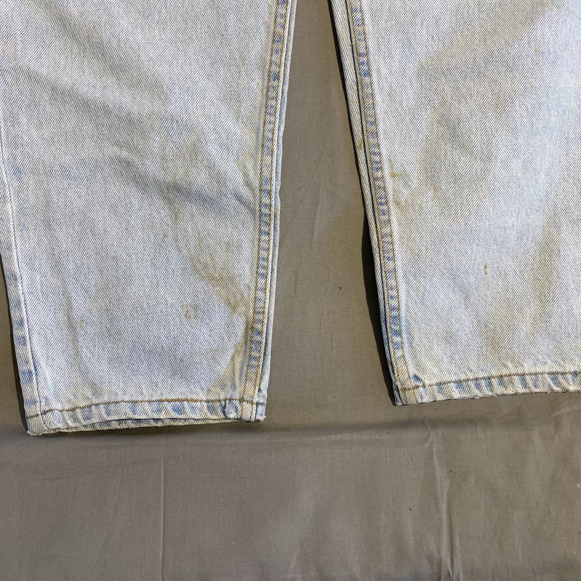 Levi's 560 Loose Fit Tapered Jeans 32x30 Light Wash Vintage Denim 6