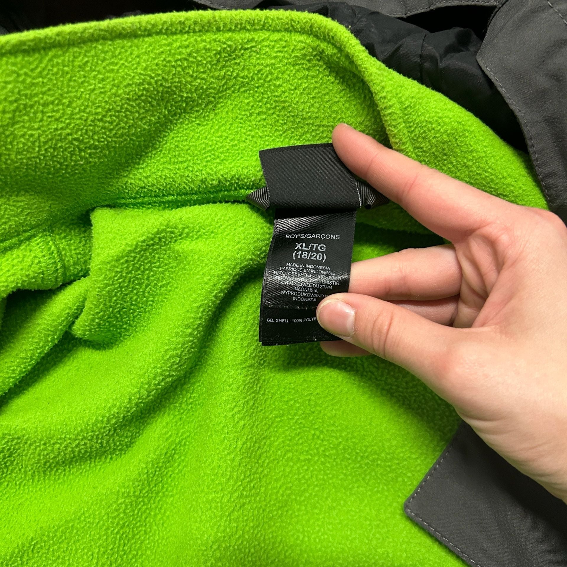 The North Face Boys XL HyVent 3-in-1 Winter Ski Jacket Fleece Liner 15