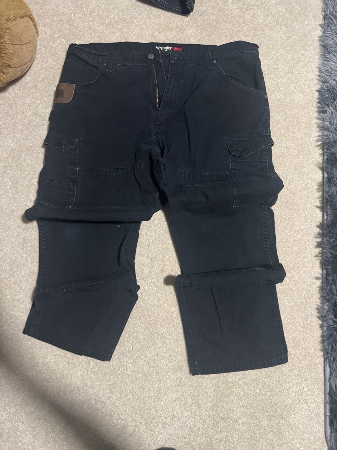 Wrangler Riggs Workwear Cargo Pants Black 2