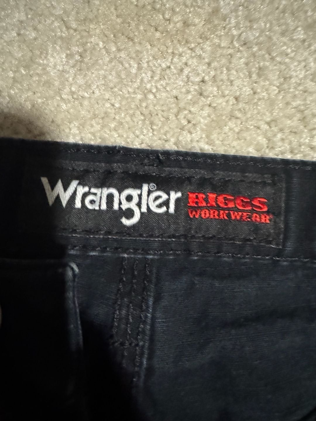 Wrangler Riggs Workwear Cargo Pants Black 3