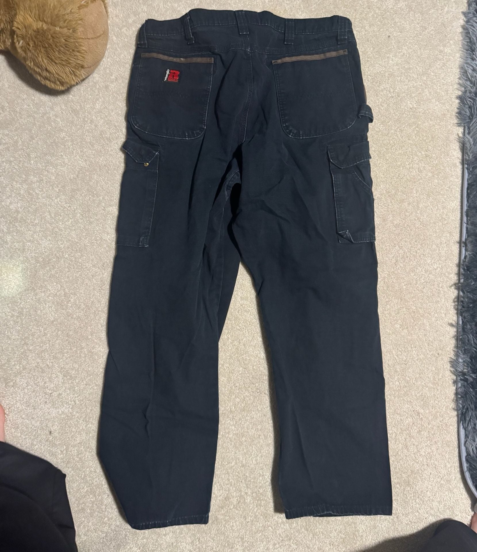 Wrangler Riggs Workwear Cargo Pants Black 5