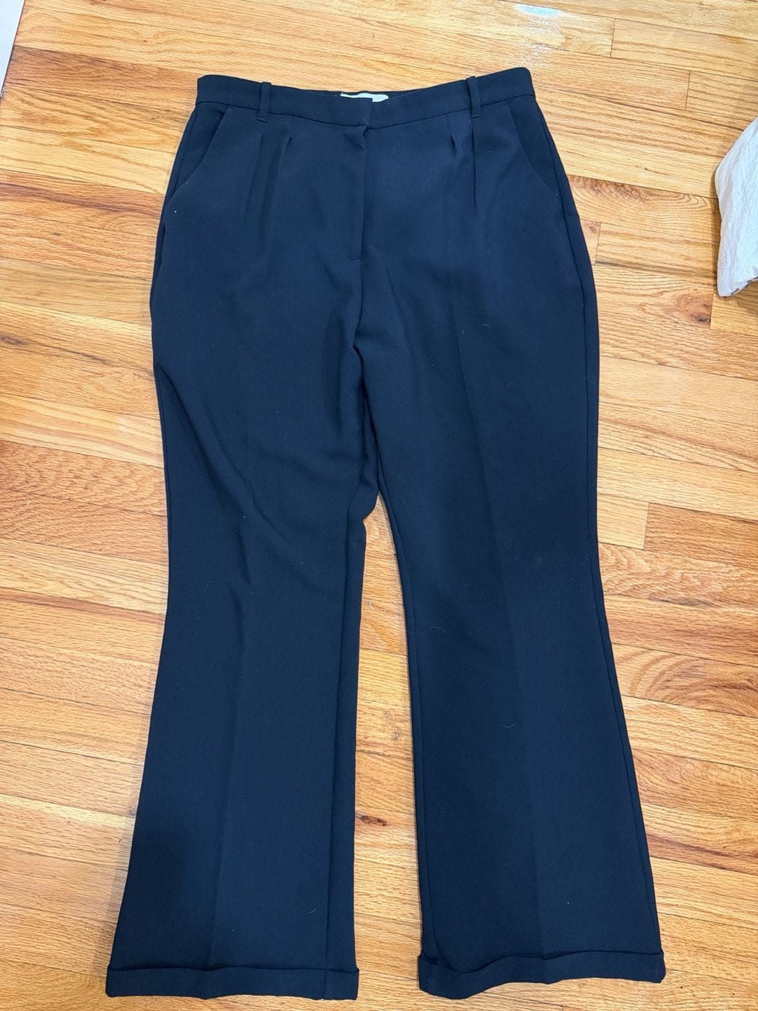 Abercrombie & Fitch Dress Pants Size L Black Pleated Trouser 2