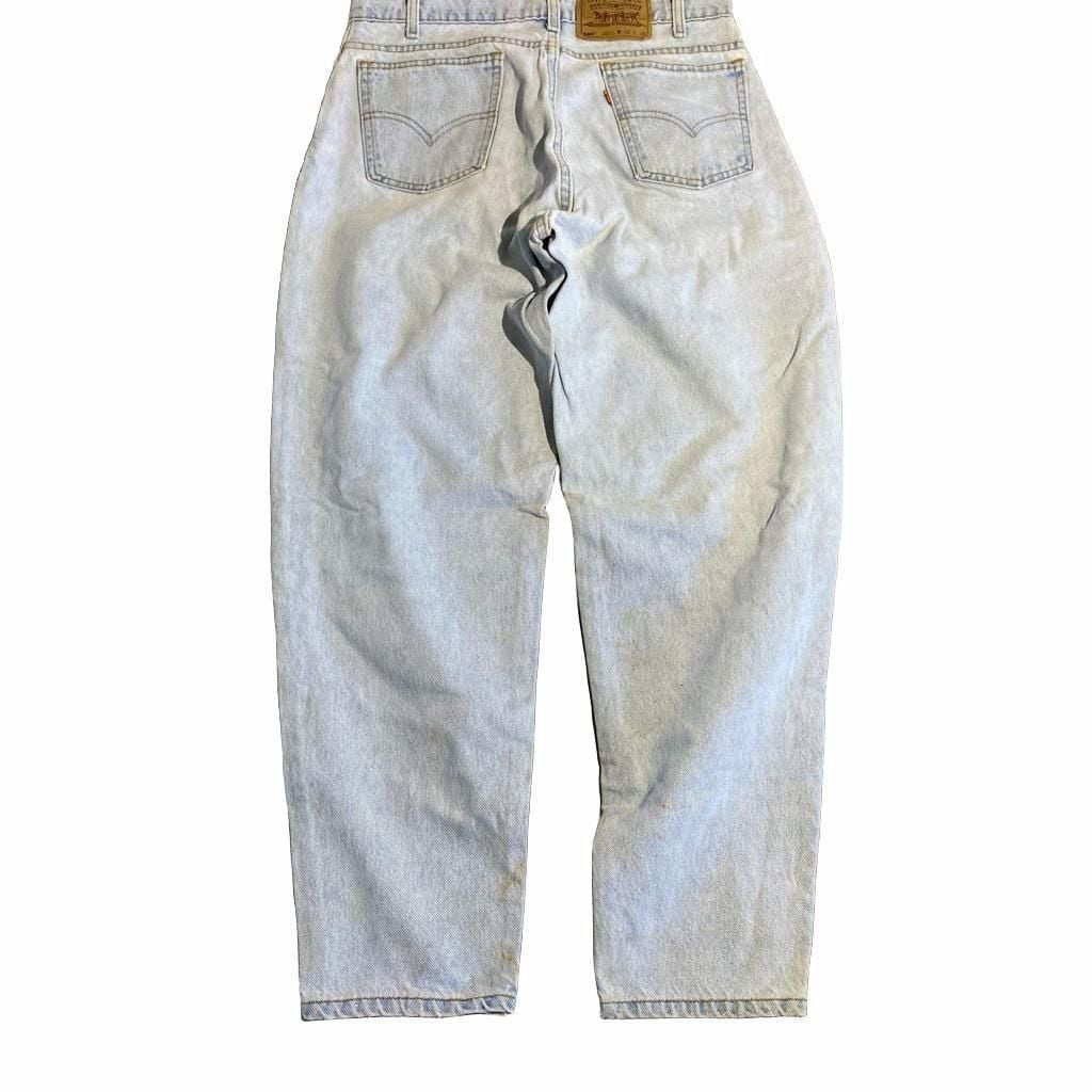 Levi's 560 Loose Fit Tapered Jeans 32x30 Light Wash Vintage Denim 4