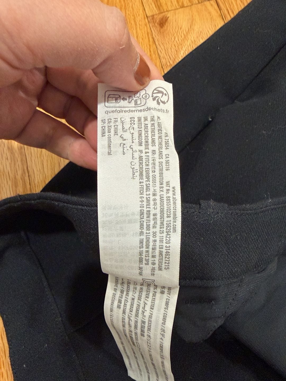 Abercrombie & Fitch Dress Pants Size L Black Pleated Trouser 4