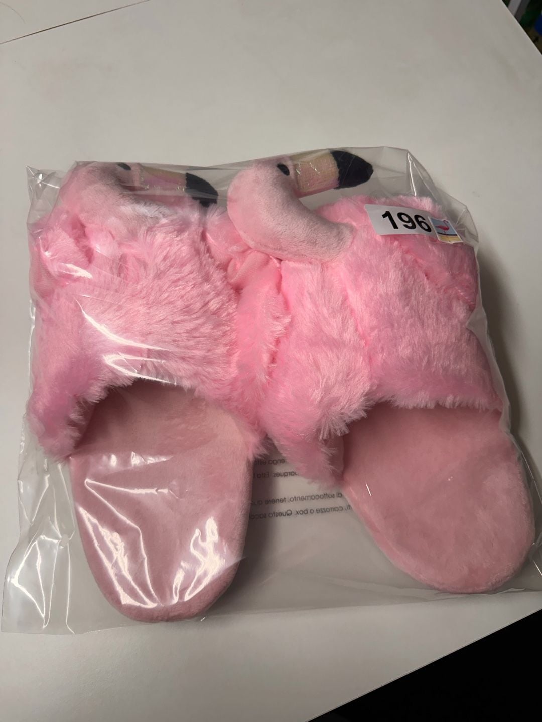 Pink Flamingo Plush Slippers 3