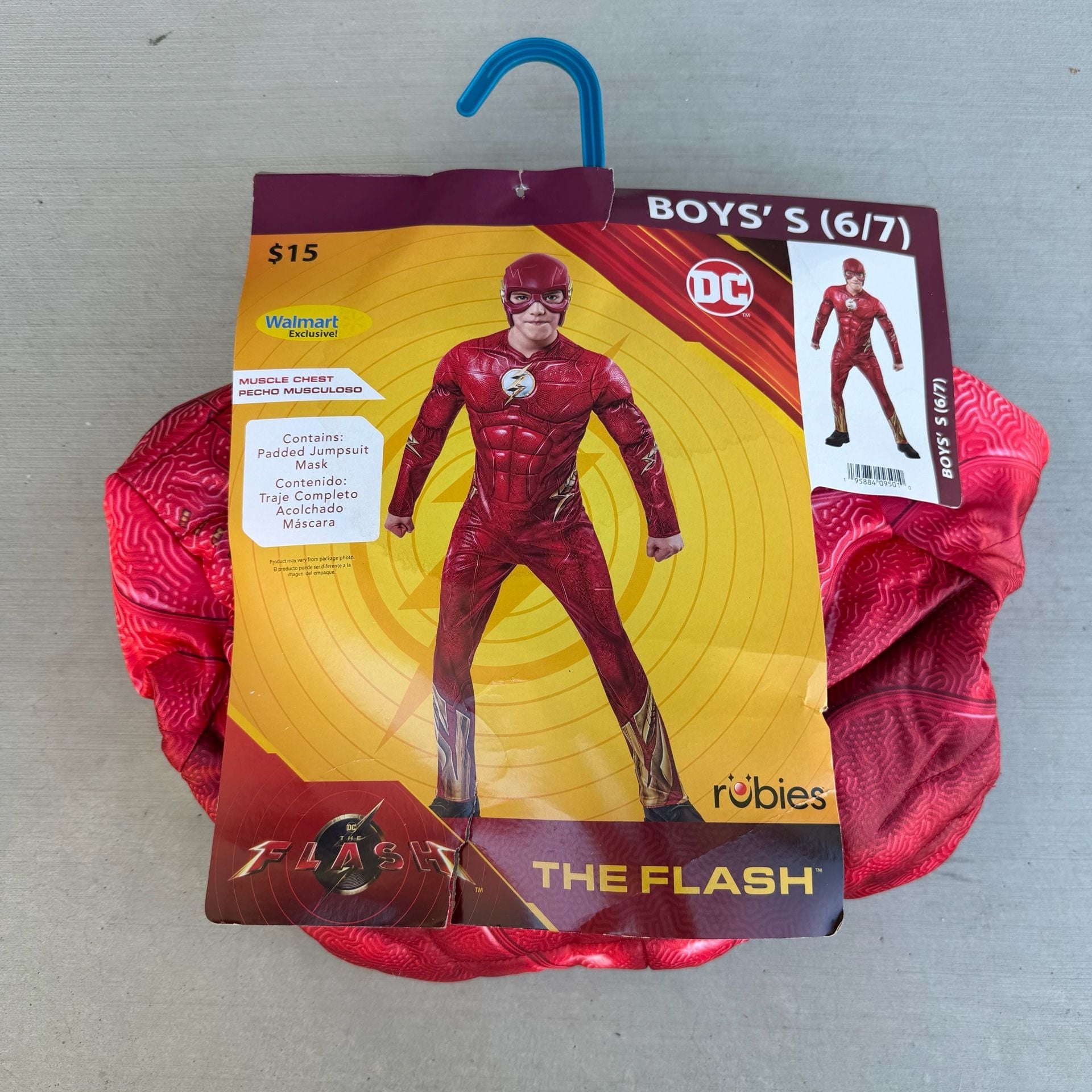 Rubies The Flash Child Costume Size S (6/7) Muscle Jumpsuit Mask Set SHIPS FAST 1