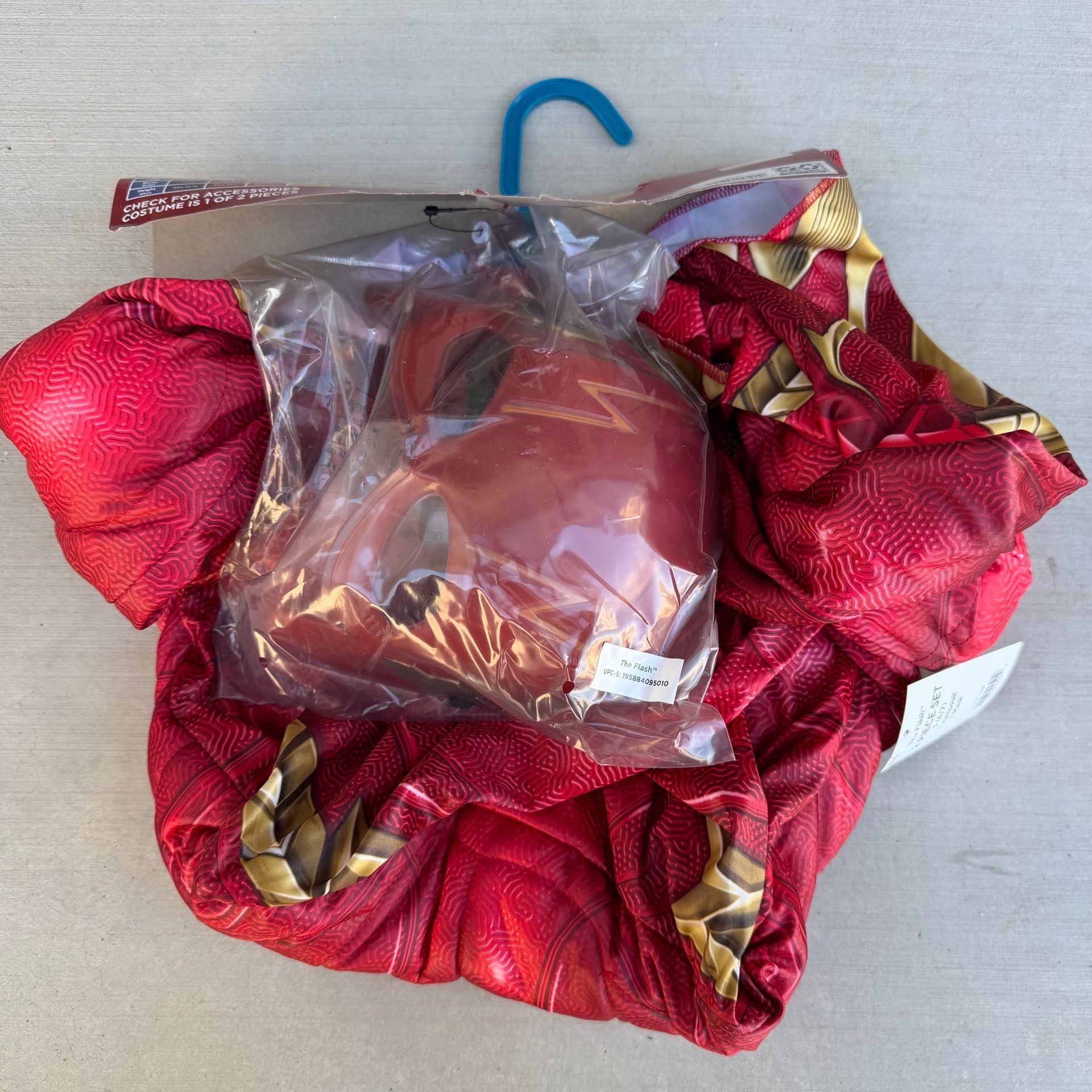 Rubies The Flash Child Costume Size S (6/7) Muscle Jumpsuit Mask Set SHIPS FAST 2