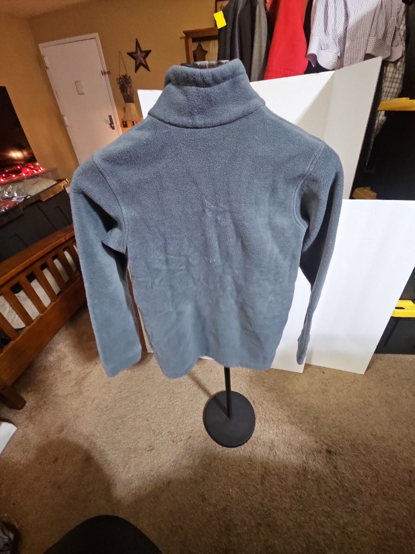 Columbia Full Zip Fleece Jacket Size L Gray Orange kids 3
