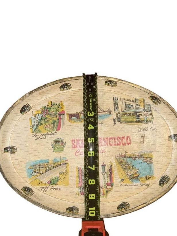VTG San Francisco Souvenir Serving Tray Alcohol Proof Trays by Japan MCM 9