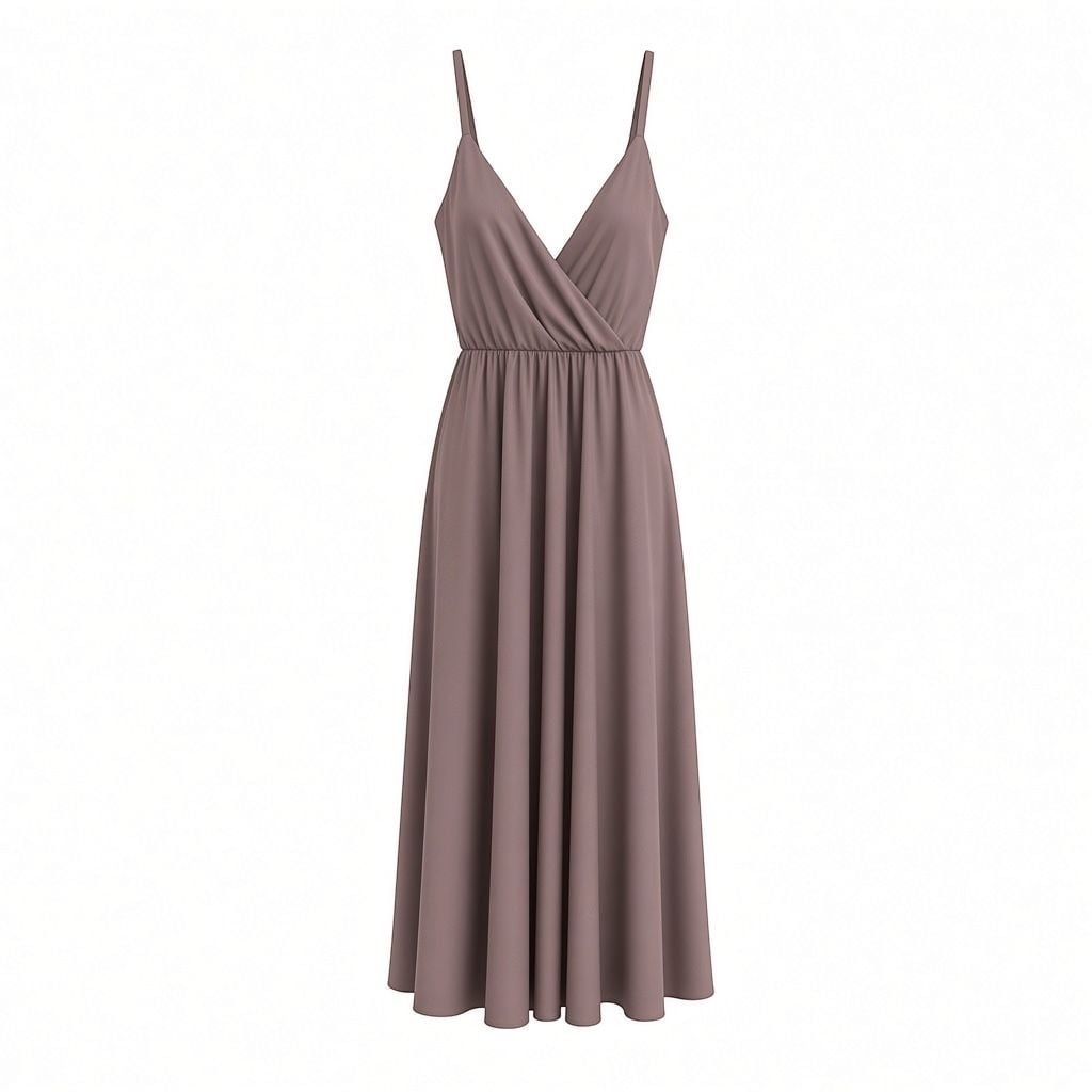 Unbranded Cami Maxi Dress Mauve 2