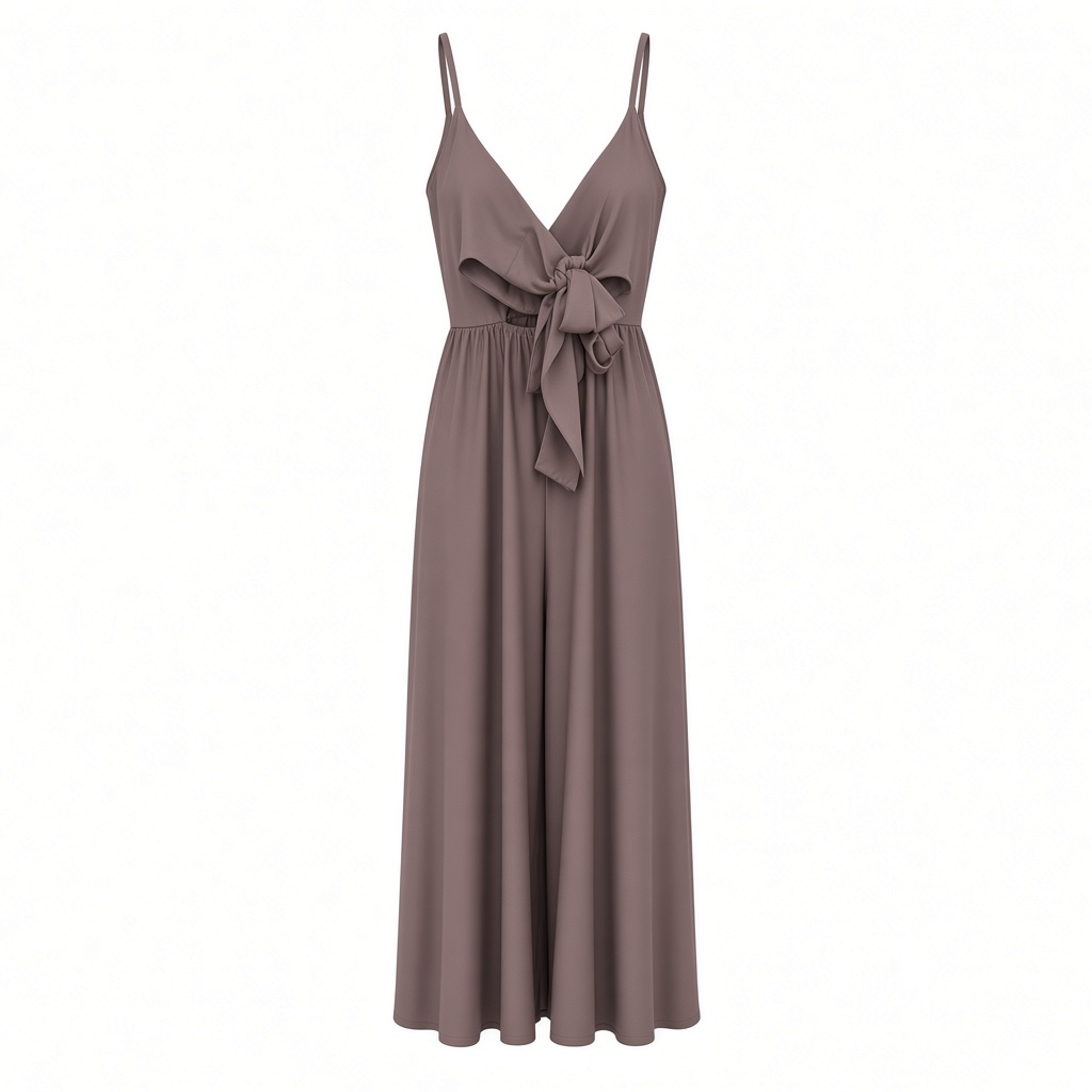 Unbranded Cami Maxi Dress Mauve 3