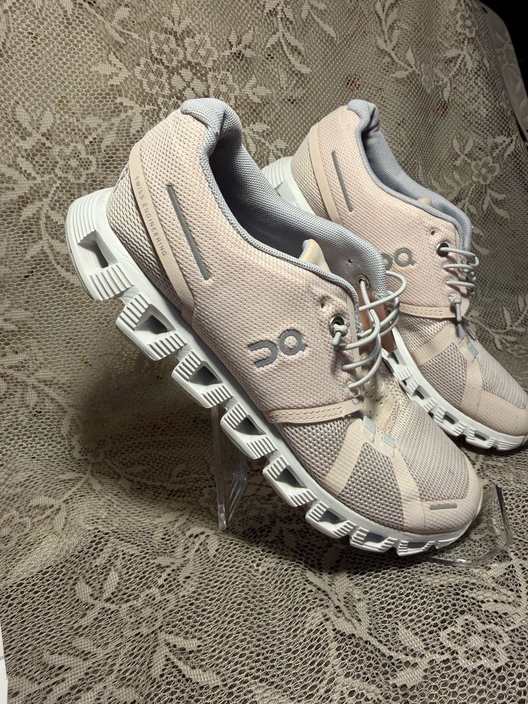 LUS 21 On Cloud Cloudtec Pink Running Shoes 4