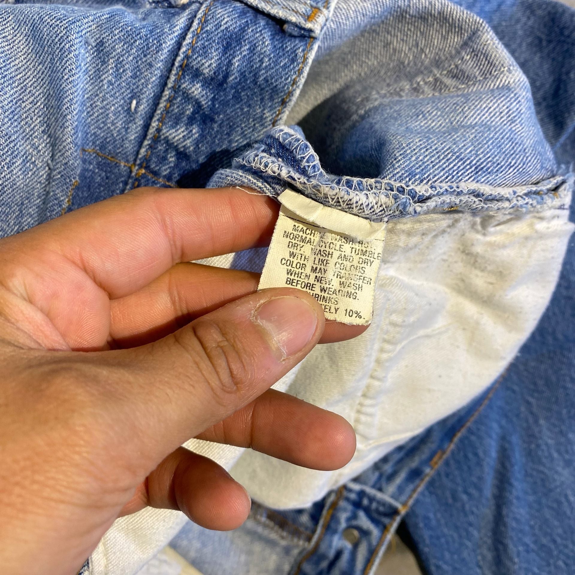 Levi's 501 Straight Leg Jeans Blue Denim 5