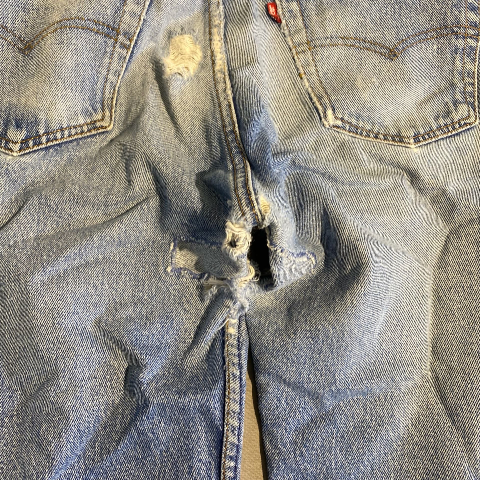 Levi's 501 Straight Leg Jeans Blue Denim 6