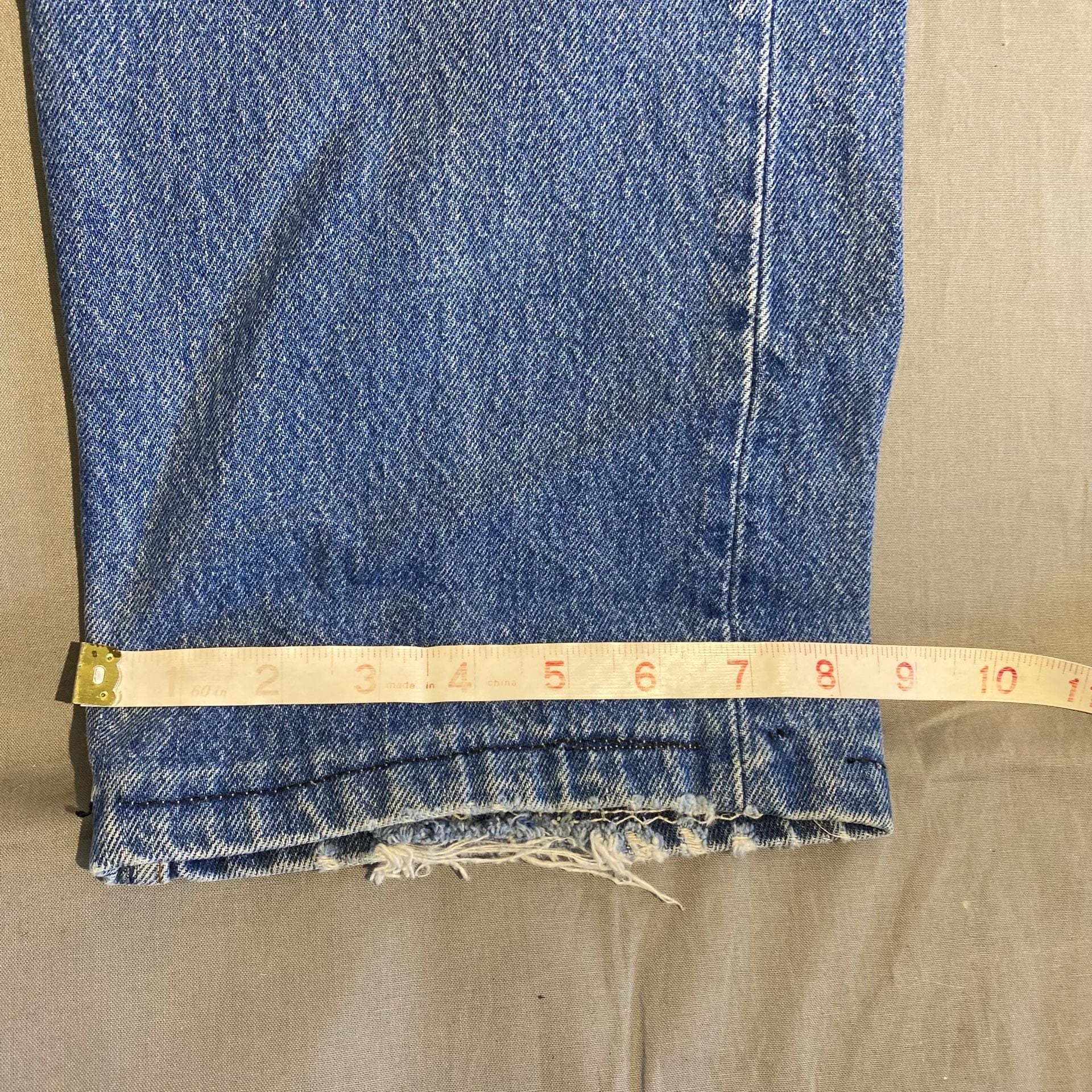 Levi's 501 Straight Leg Jeans Blue Denim 9