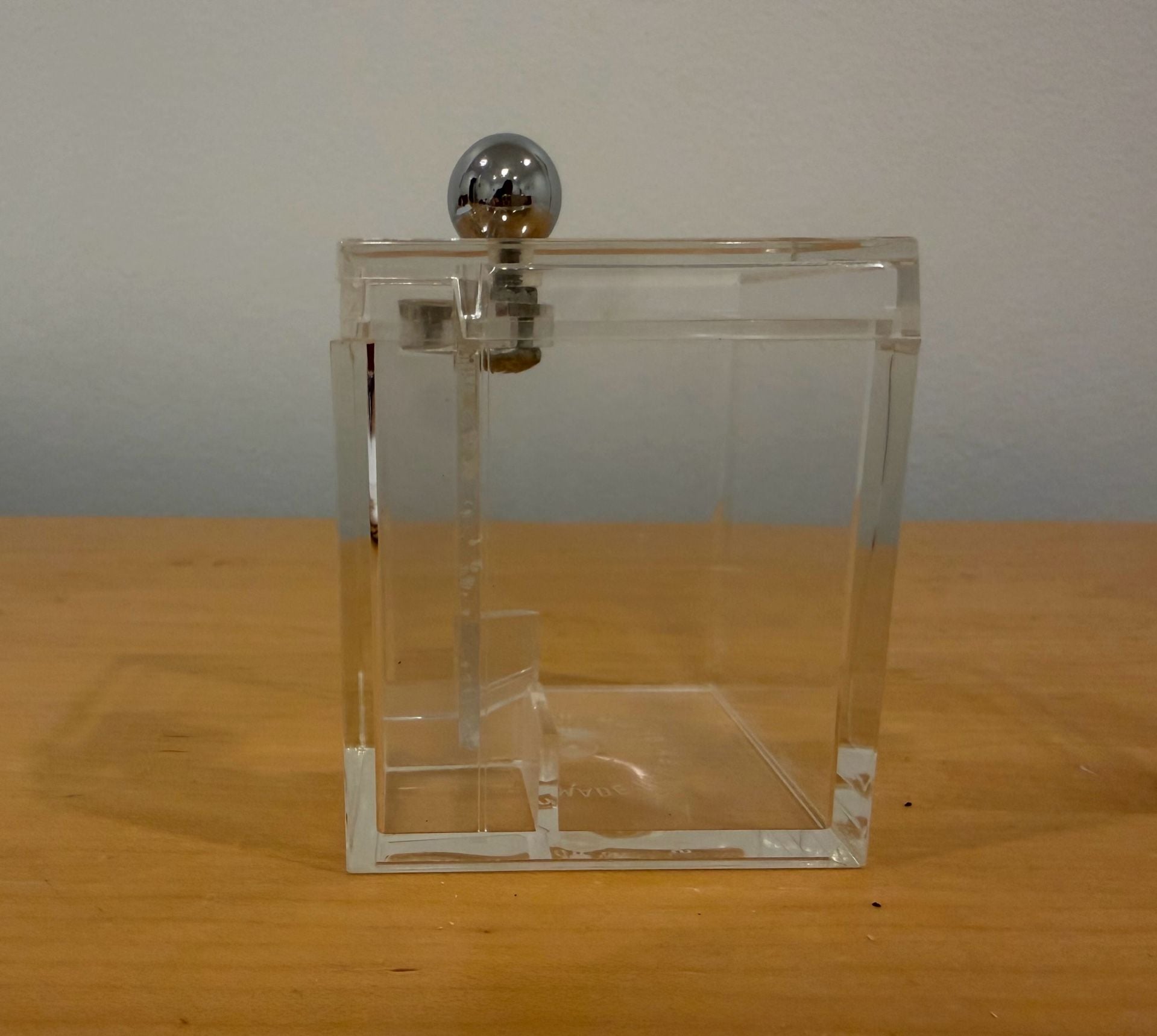 Wm. Bounds Mid Century Mod Acrylic Salt And Pepper Mill Grinder Clear 2
