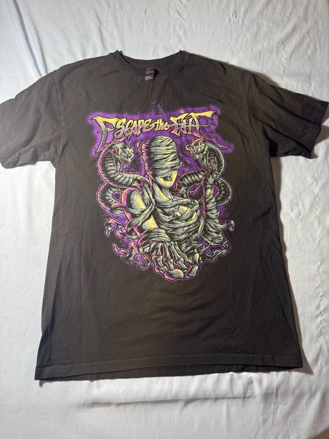Escape the Fate Band T-Shirt Size M Black Graphic Tee 2