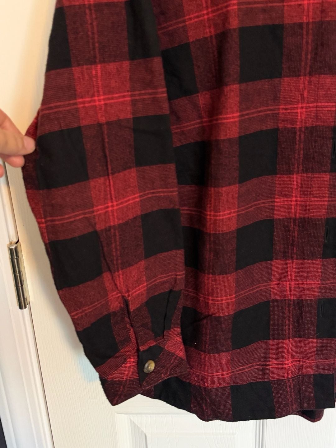 Columbia Sportswear Company Flannel Shirt XL Red Black Plaid Long Sleeve 4