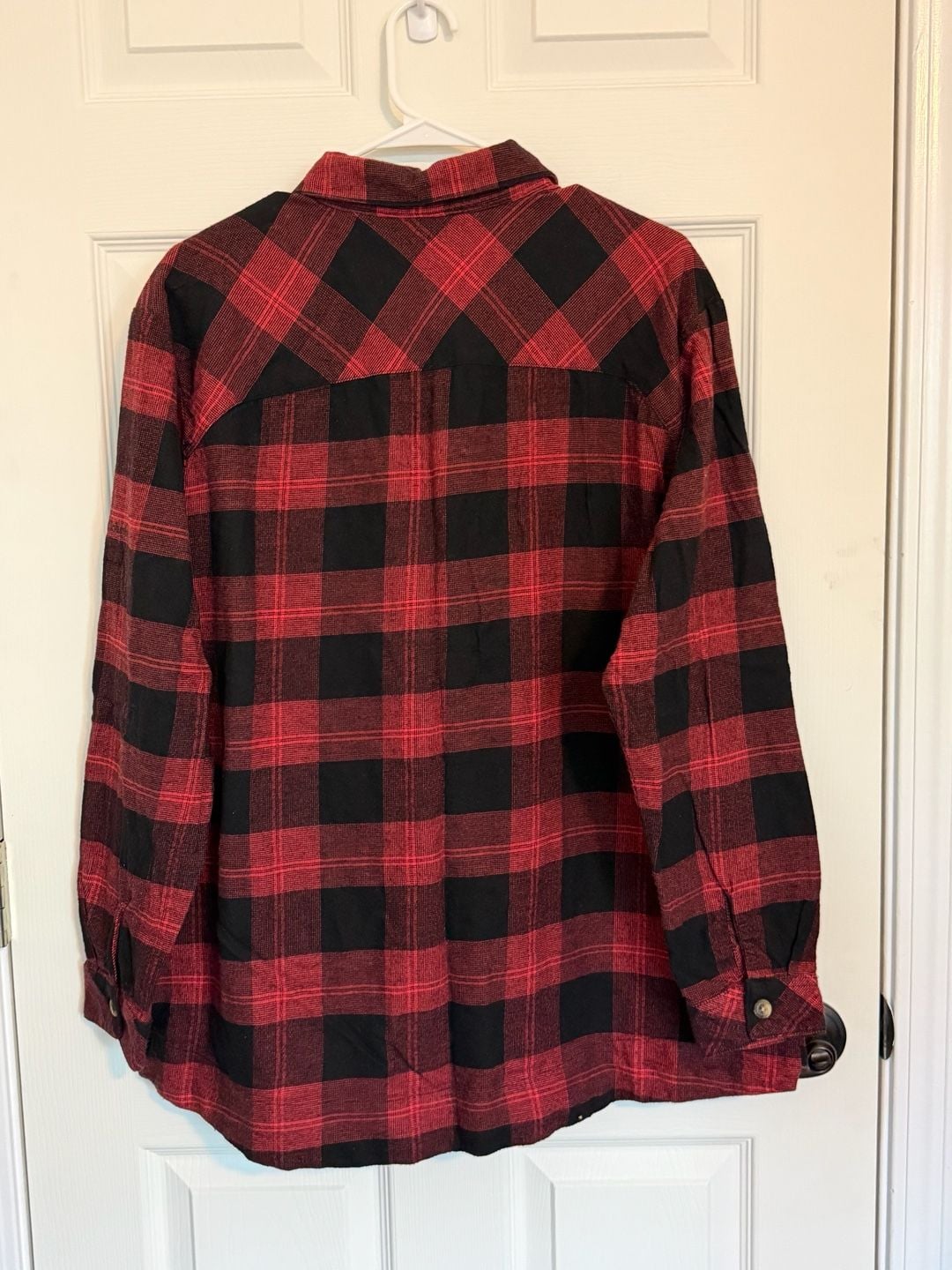 Columbia Sportswear Company Flannel Shirt XL Red Black Plaid Long Sleeve 5