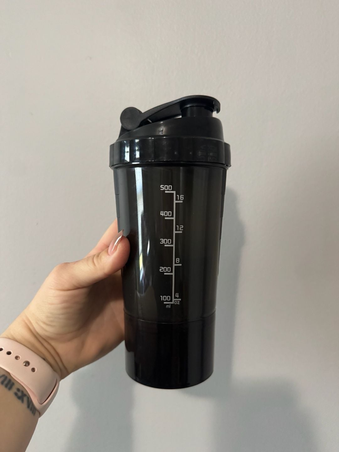 Boldfit Spider Shaker Gym Bottle 500ml Black 2