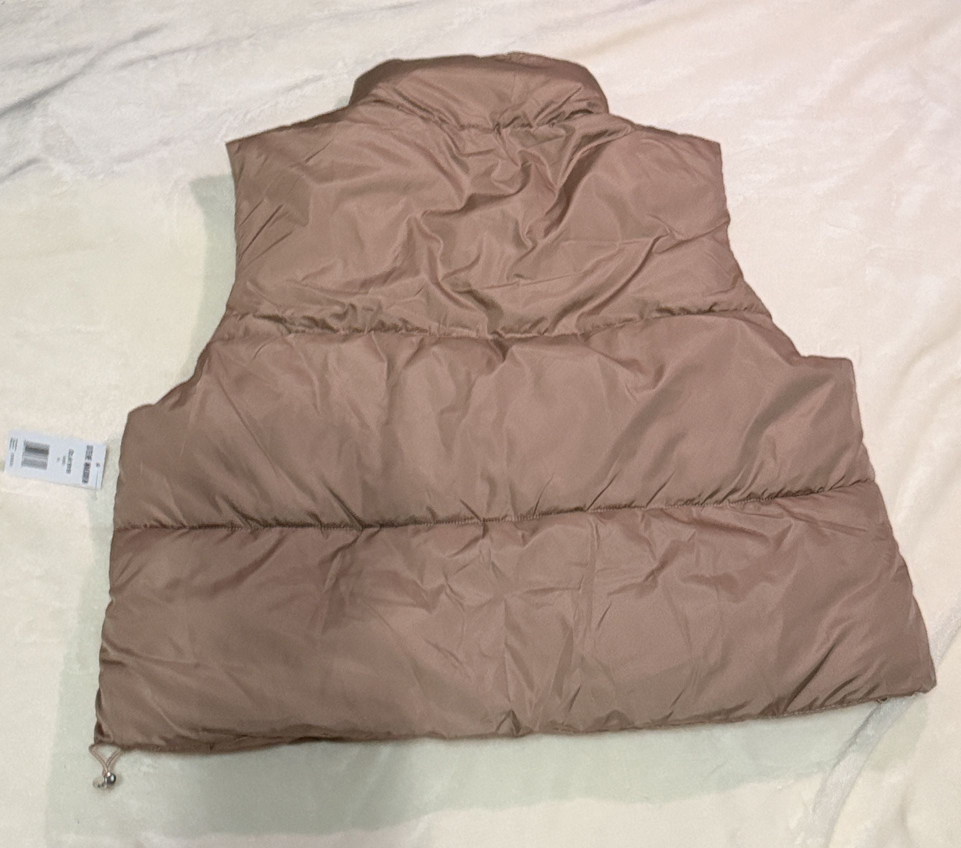 Steve Madden Puffer Vest Size XL Sand New With Tags 6