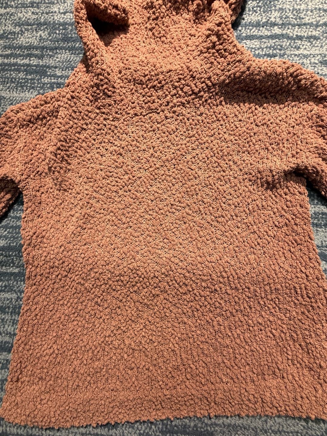Pink Republic Popcorn Knit Turtleneck Sweater Size L Mauve 3