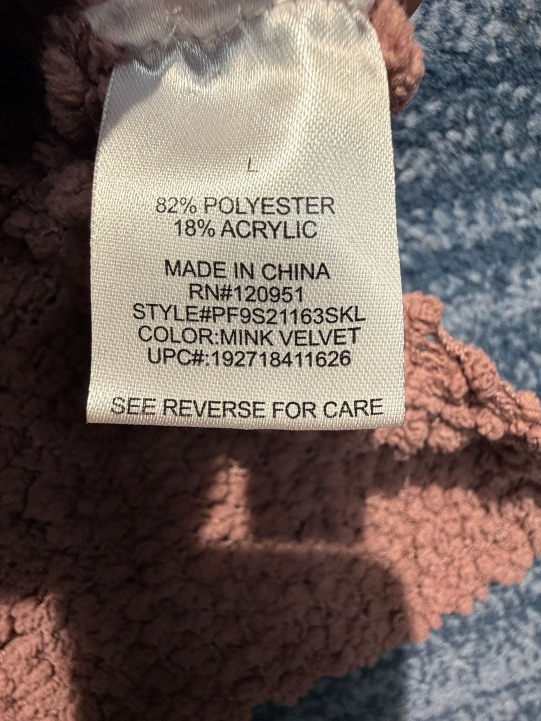 Pink Republic Popcorn Knit Turtleneck Sweater Size L Mauve 9