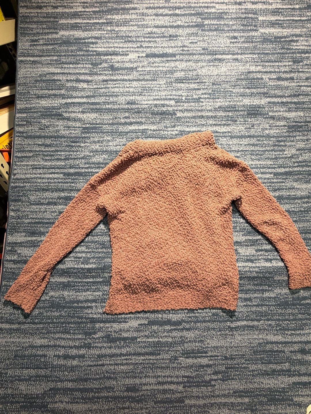 Pink Republic Popcorn Knit Turtleneck Sweater Size L Mauve 10
