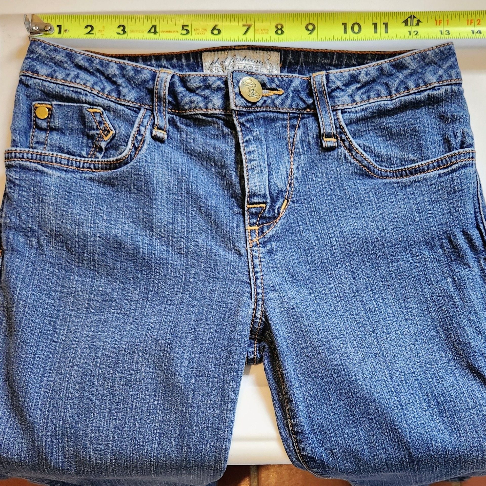 Cache Fashions Bootcut Jeans Blue Denim 6