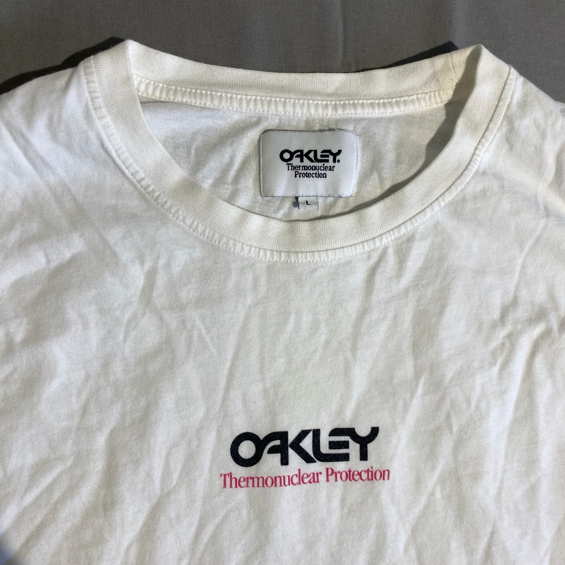 Oakley Thermonuclear Protection T-Shirt Size L White 4