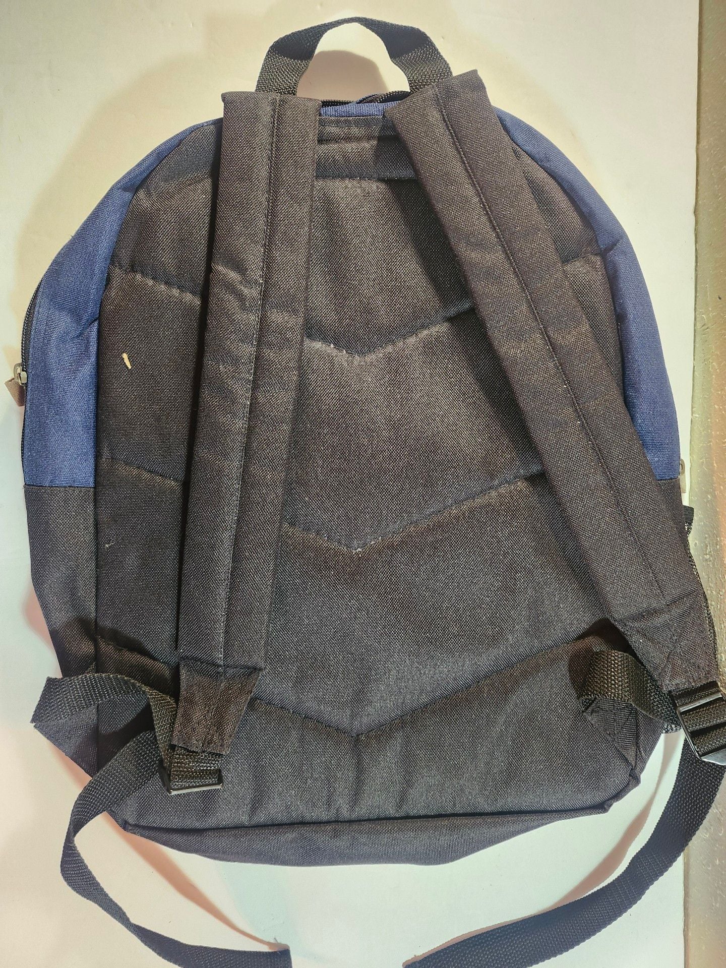 Trailmaker Equipment Blue Canvas Backpack With Leather Trim 7