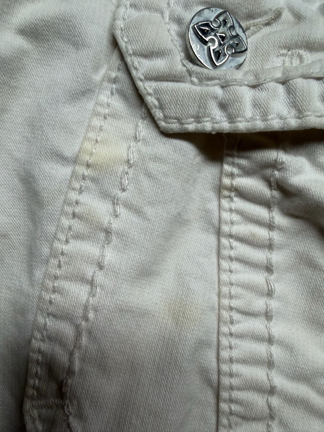 Rock Revival Cargo Shorts White 8