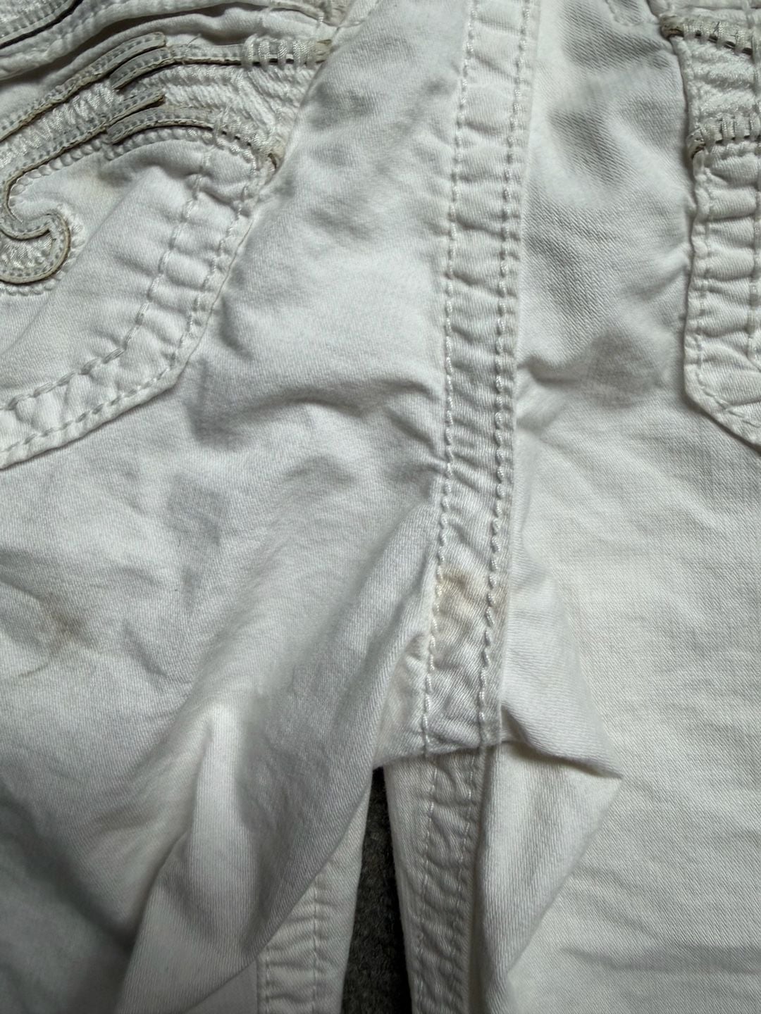 Rock Revival Cargo Shorts White 9