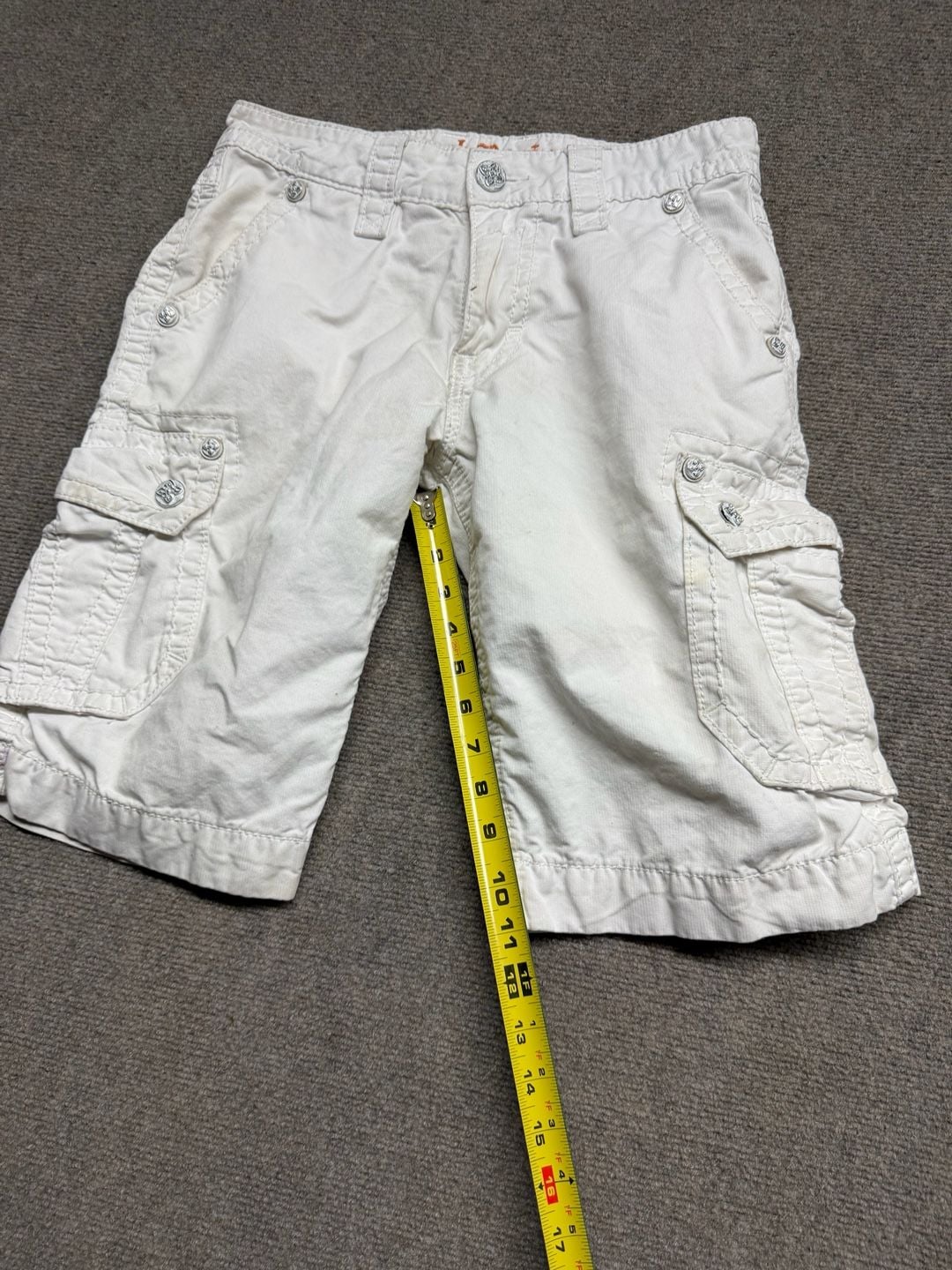 Rock Revival Cargo Shorts White 10