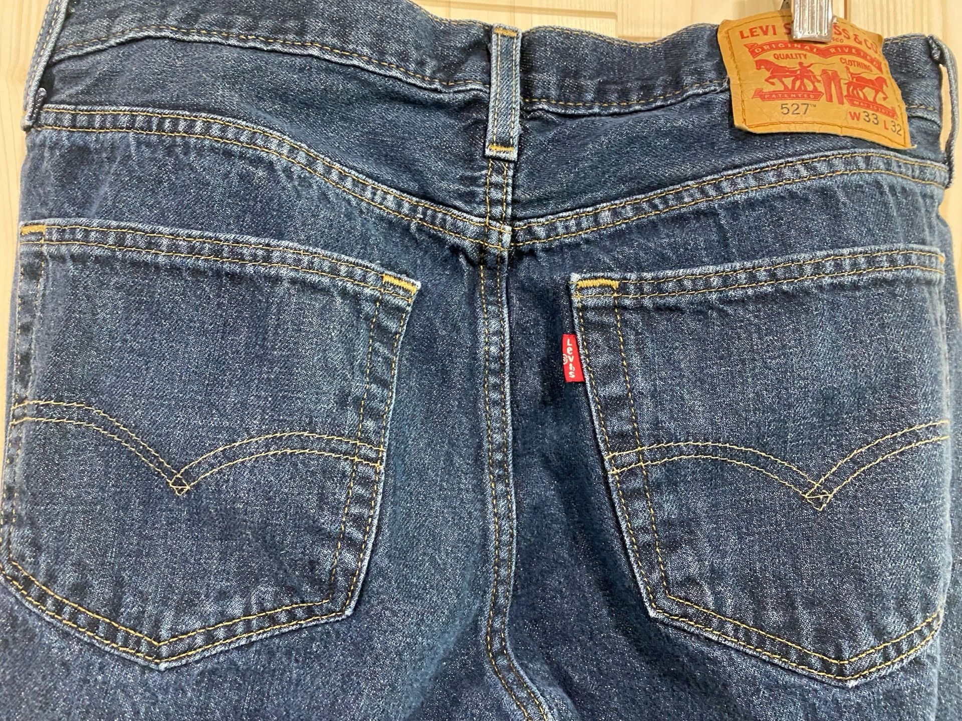 Levi's 527 Slim Bootcut Jeans 33x32 Dark Wash Denim 6
