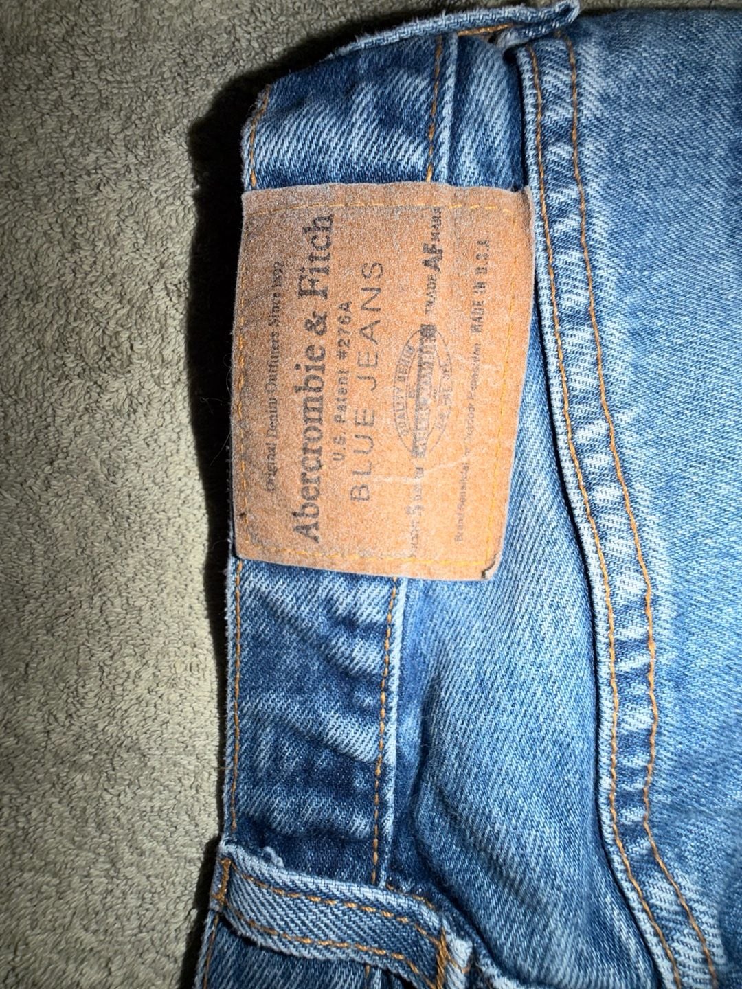 Y2K Abercrombie & Fitch Vintage Flare Jeans Size 4x33 Blue Denim 90’s style 10
