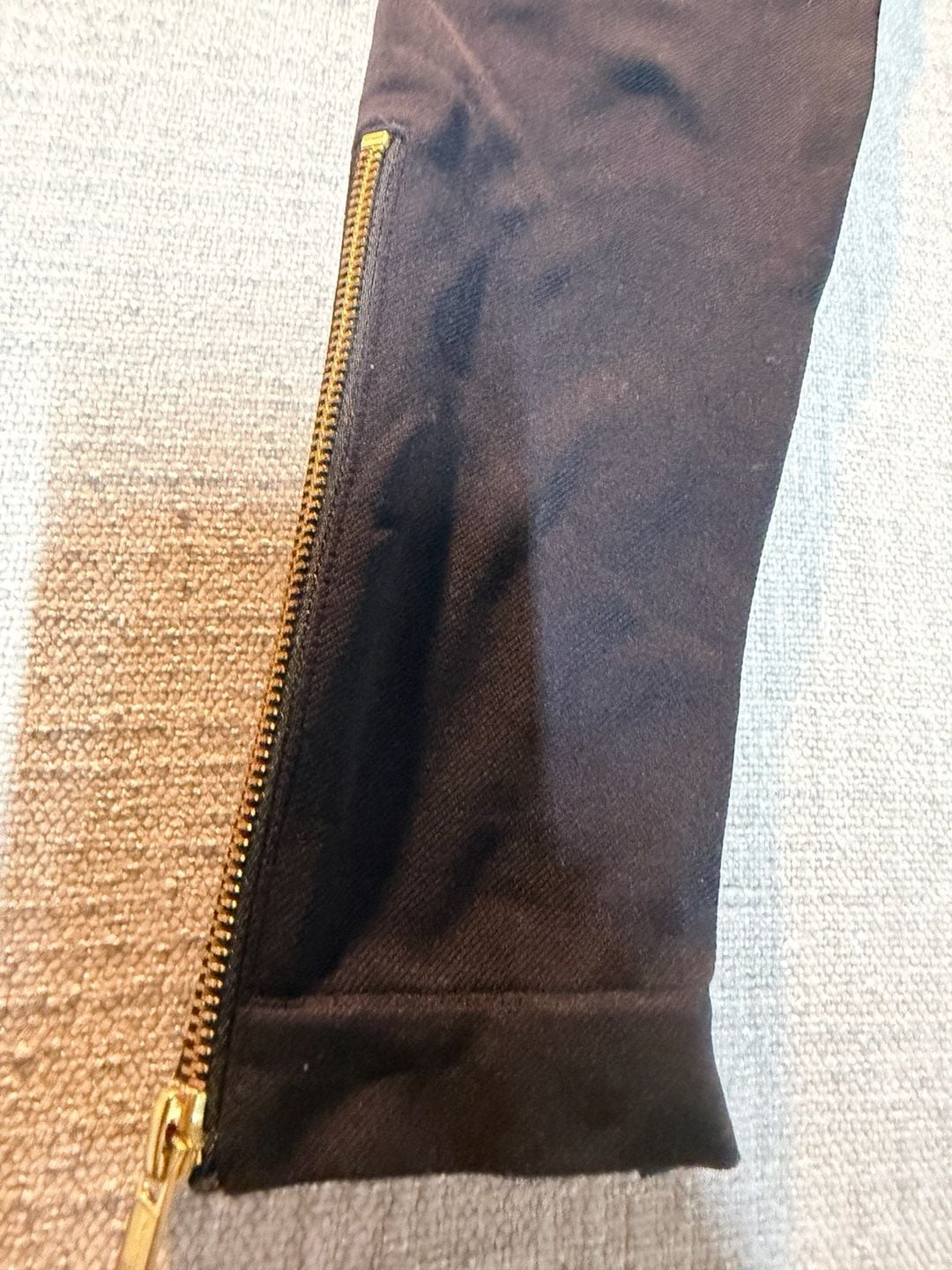 Spanx Leggings Size L/G/G Black Zip Ankle 3