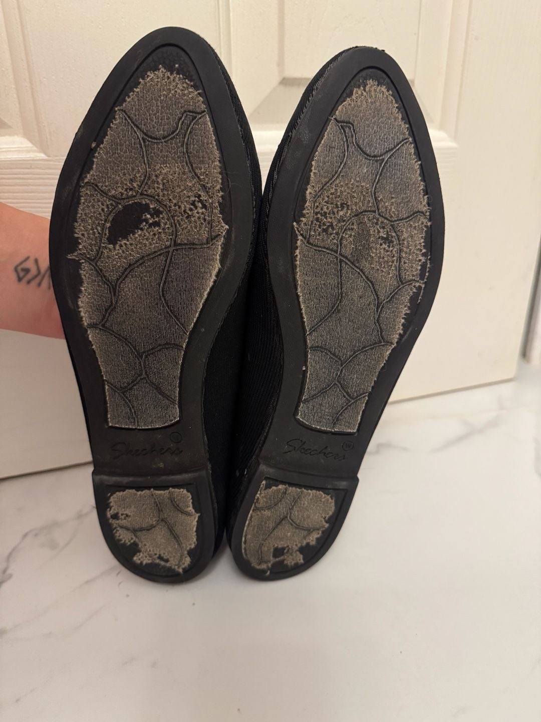 Skechers Air-Cooled Memory Foam Flats Black & Navy Set (2) size 10W Womens 4