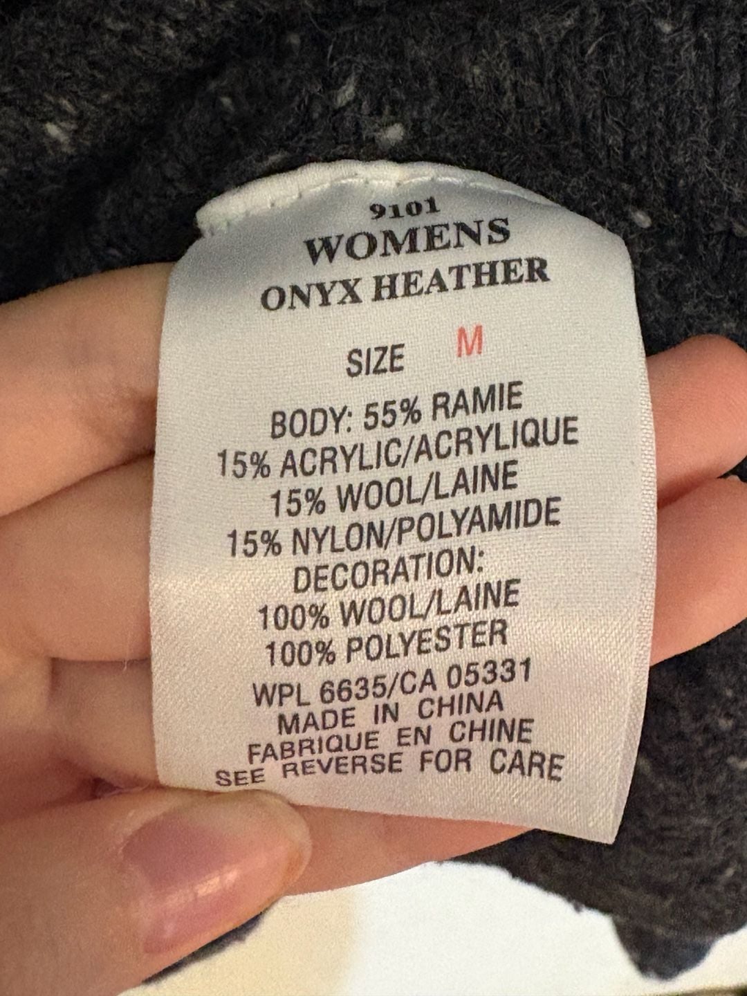 WOOLRICH Onyx Heather Pullover 1/4 Zip Sweater L 4