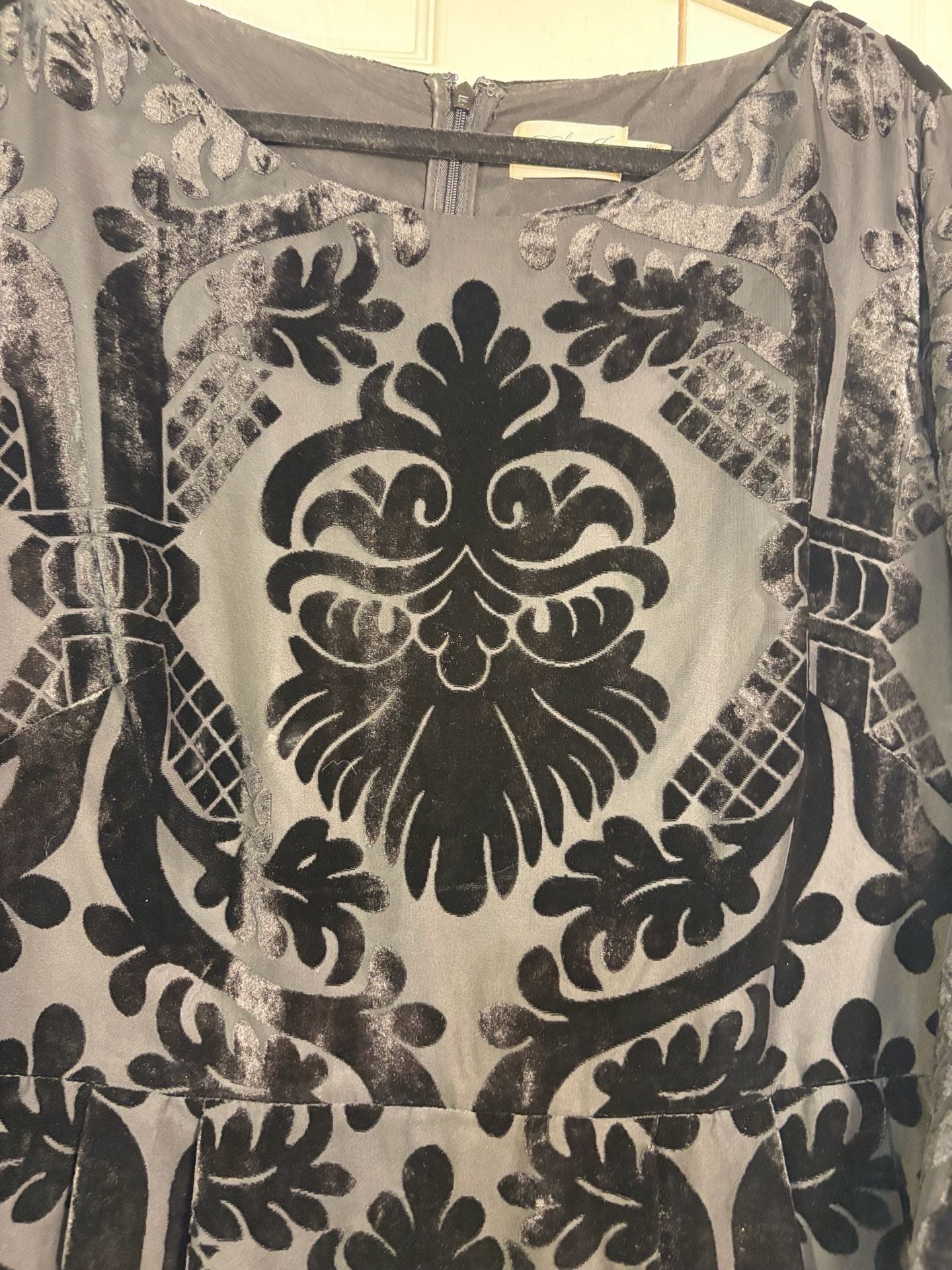 Eliza J Velvet Dress Size 18W Black Burnout 10