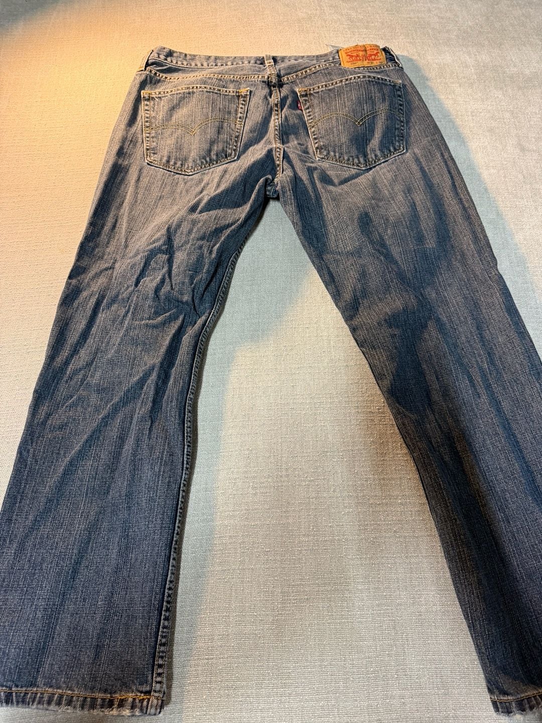Levi's 559 Relaxed Straight Jeans 36x30 Blue Denim 4