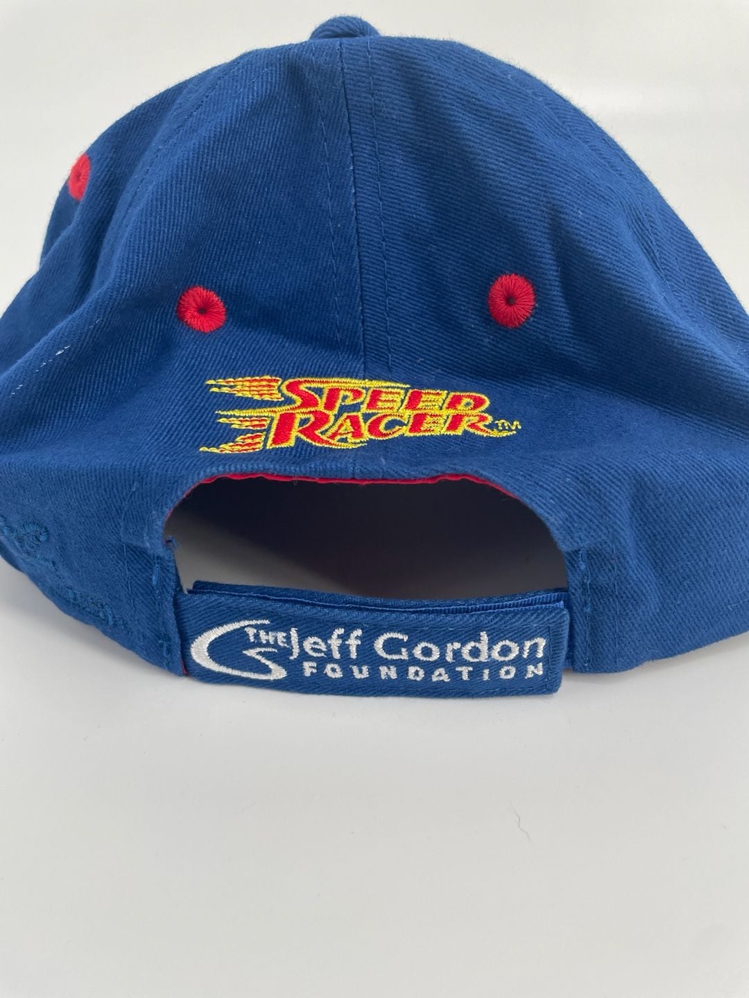 Vintage Speed Racer 24 Embroidered Hat Blue White 4