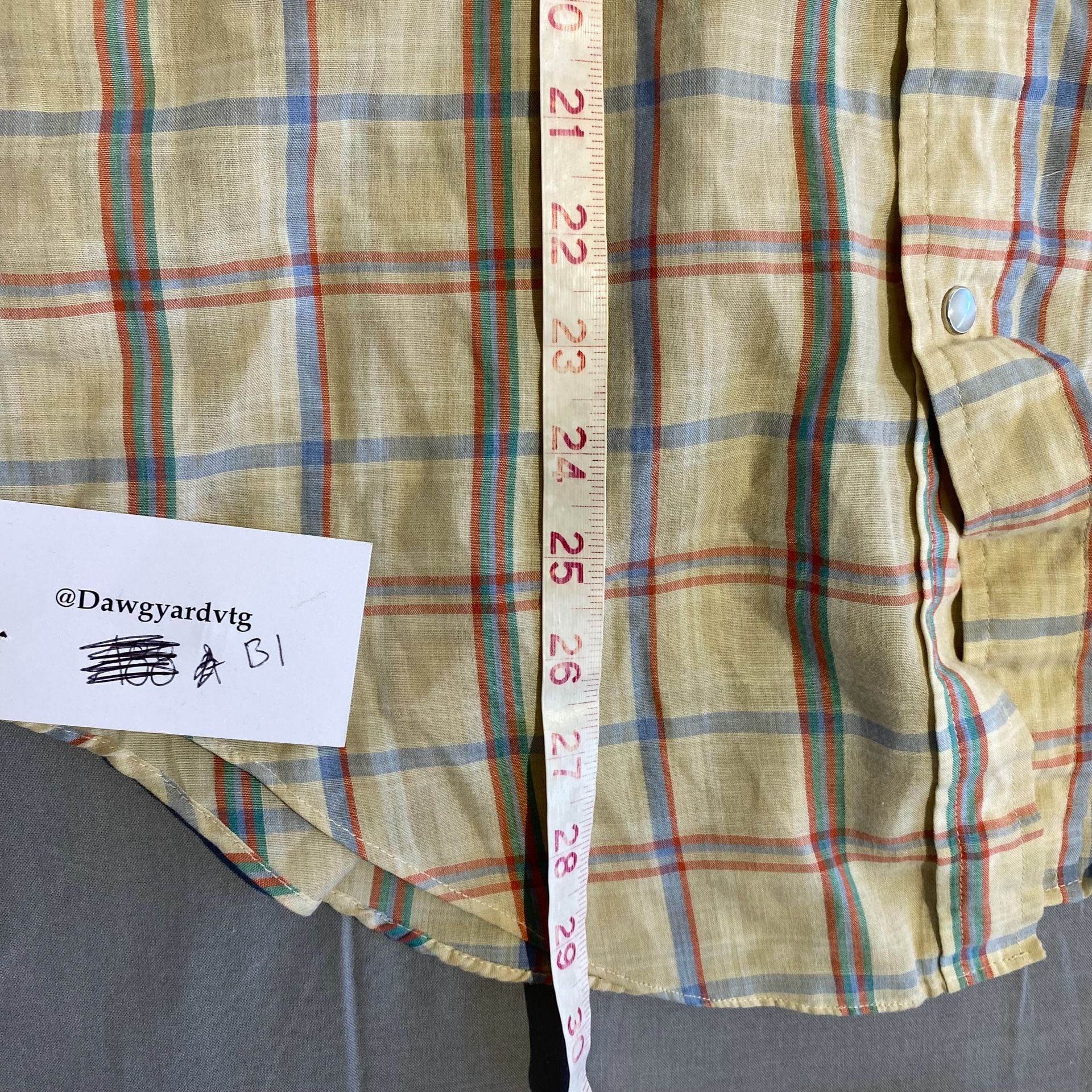 Sheplers Western Shirt Size 15.5 Plaid Short Sleeve Pearl Snap 6