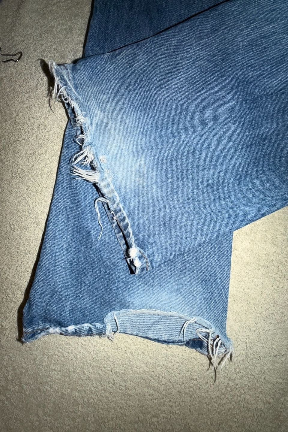 Y2K Abercrombie & Fitch Vintage Flare Jeans Size 4x33 Blue Denim 90’s style 7