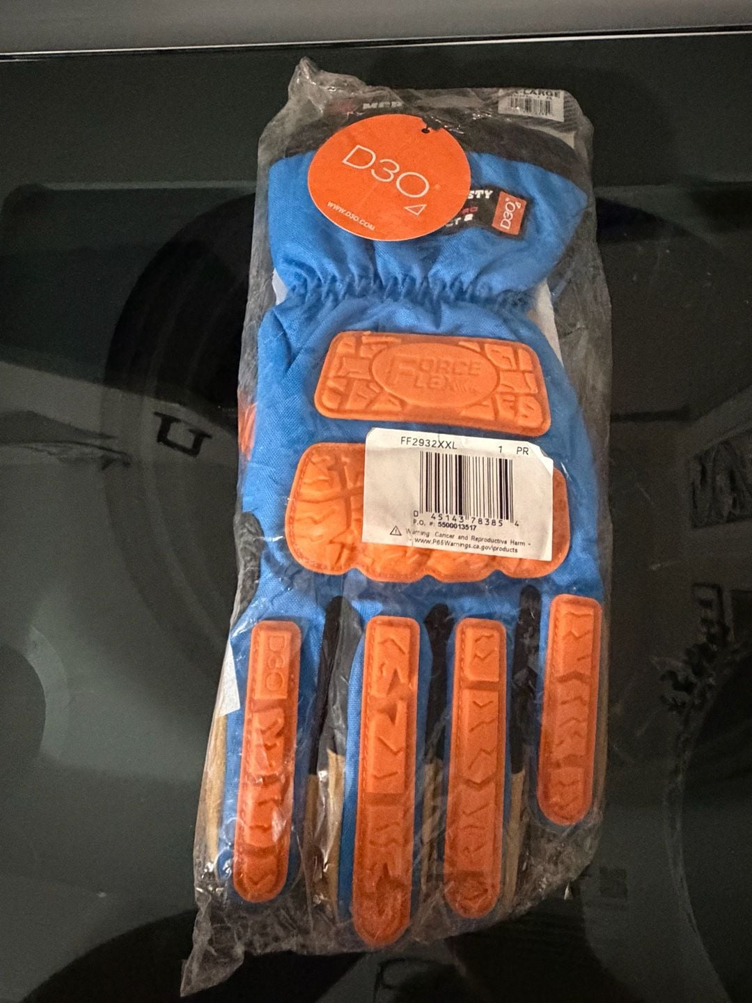 MCR Safety FF2932 Impact Gloves XL Blue Orange 2