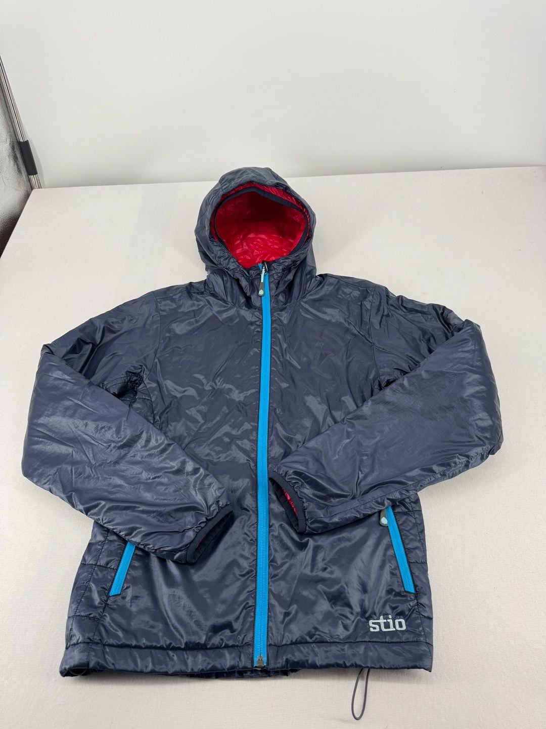 Stio Pinion Down Hooded Jacket Navy Blue 3
