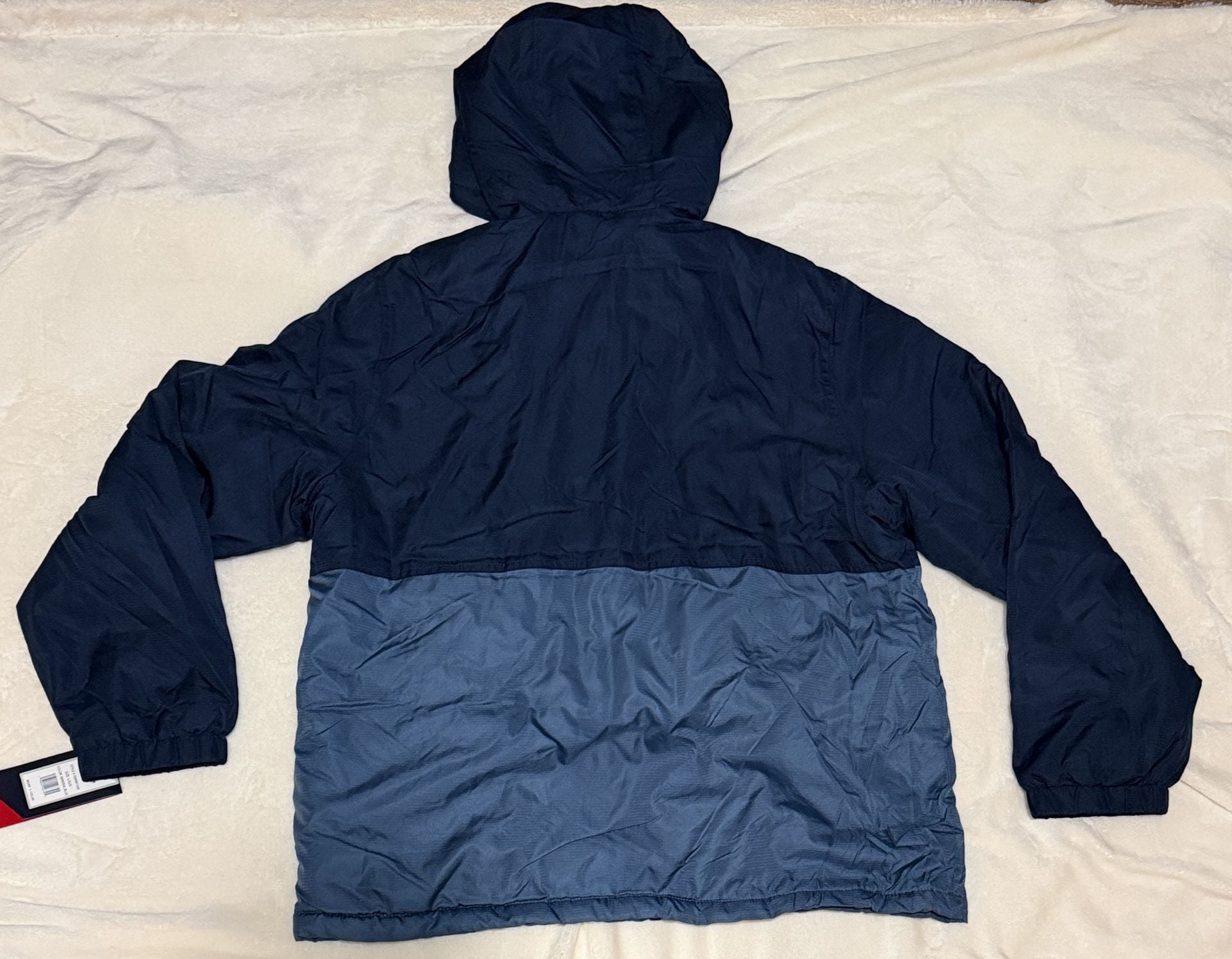 Reebok Hooded Jacket Size L Navy Blue 7