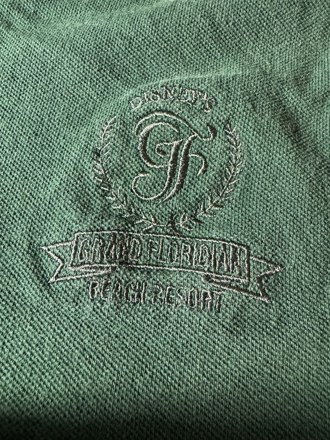 Vintage 90s Mickey Inc Grand Floridian Beach Resort Polo Shirt Medium usa 3